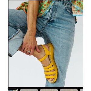 Dansko Yellow Strappy Sandals